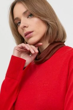 Γυναικεία Χωρίς φερμουάρ Ένα πουλόβερ σε μείγμα μεταξιού BOSS χρώμα: κόκκινο, -Boss Κατάστημα πωλήσεων unnamed file 305