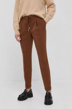 Γυναικεία Υφασμάτινα Boss - Παντελόνι χρυσό καφέ