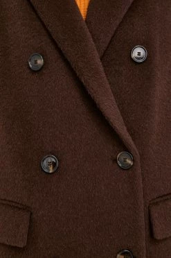 Γυναικεία Παλτά Μάλλινο παλτό Boss καφέ -Boss Κατάστημα πωλήσεων unnamed file 3079