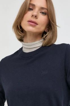 Γυναικεία Χωρίς φερμουάρ Ένα πουλόβερ σε μείγμα μεταξιού BOSS χρώμα: ναυτικό μπλε, -Boss Κατάστημα πωλήσεων unnamed file 310