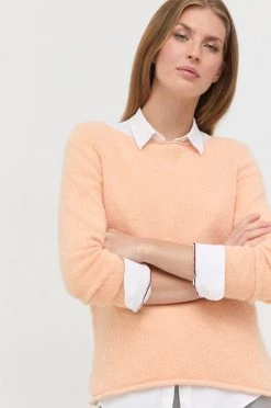 Γυναικεία Χωρίς φερμουάρ Μάλλινο πουλόβερ BOSS χρώμα: πορτοκαλί, -Boss Κατάστημα πωλήσεων unnamed file 3125