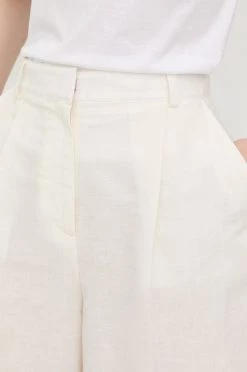 Γυναικεία Σορτς από λινό BOSS μπεζ, -Boss Κατάστημα πωλήσεων unnamed file 3160