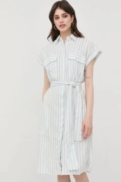 Γυναικεία Φορέματα Λινό φόρεμα BOSS μπλε 8 Γυναικεία Φορέματα Λινό φόρεμα BOSS μπλε -Boss Κατάστημα πωλήσεων unnamed file 3173