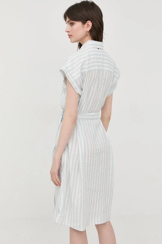 Γυναικεία Φορέματα Λινό φόρεμα BOSS μπλε 5 Γυναικεία Φορέματα Λινό φόρεμα BOSS μπλε - Image 3