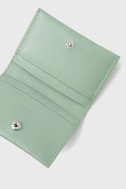 Γυναικεία Πορτοφόλια Δερμάτινη θήκη για κάρτες BOSS χρώμα: πράσινο -Boss Κατάστημα πωλήσεων unnamed file 3224