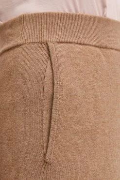 Γυναικεία Παντελόνια φόρμας Παντελόνι από μείγμα μαλλιού Boss χρώμα: καφέ -Boss Κατάστημα πωλήσεων unnamed file 3277