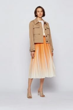 Γυναικεία Κοντά μπουφάν Μπουφάν Boss χρώμα: μπεζ -Boss Κατάστημα πωλήσεων unnamed file 3279