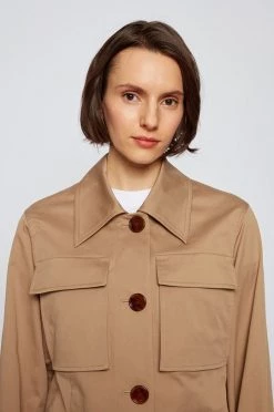 Γυναικεία Κοντά μπουφάν Μπουφάν Boss χρώμα: μπεζ -Boss Κατάστημα πωλήσεων unnamed file 3281