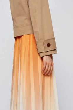 Γυναικεία Κοντά μπουφάν Μπουφάν Boss χρώμα: μπεζ -Boss Κατάστημα πωλήσεων unnamed file 3282