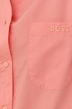 Γυναικεία Πουκάμισα Βαμβακερό πουκάμισο Boss χρώμα: ροζ, -Boss Κατάστημα πωλήσεων unnamed file 3316