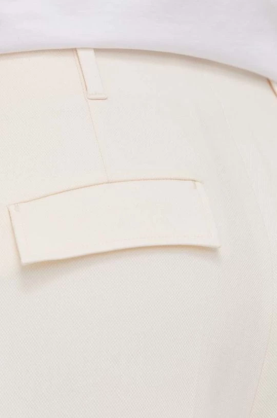 Γυναικεία Υφασμάτινα Παντελόνι Boss χρώμα: μπεζ, 6 Γυναικεία Υφασμάτινα Παντελόνι Boss χρώμα: μπεζ, - Image 4