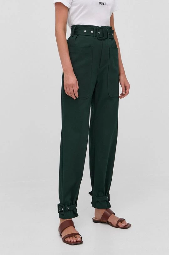Γυναικεία Υφασμάτινα Παντελόνι Boss χρώμα: πράσινο, 4 Γυναικεία Υφασμάτινα Παντελόνι Boss χρώμα: πράσινο, - Image 2