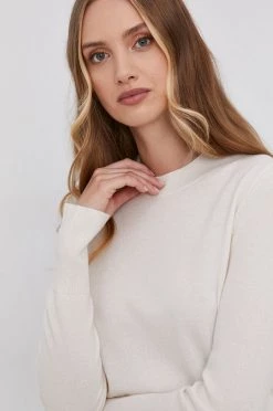 Γυναικεία Χωρίς φερμουάρ Μάλλινο πουλόβερ Boss χρώμα: κρεμ -Boss Κατάστημα πωλήσεων unnamed file 3365