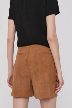 Γυναικεία Σορτς Δερμάτινα σορτς Boss χρώμα: μπεζ -Boss Κατάστημα πωλήσεων unnamed file 3369