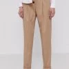 Γυναικεία Υφασμάτινα Παντελόνι Boss χρώμα: μπεζ -Boss Κατάστημα πωλήσεων unnamed file 3371