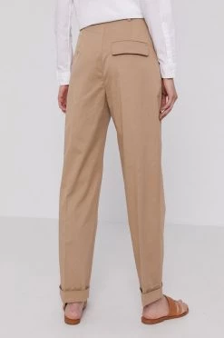 Γυναικεία Υφασμάτινα Παντελόνι Boss χρώμα: μπεζ -Boss Κατάστημα πωλήσεων unnamed file 3373