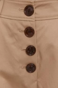 Γυναικεία Υφασμάτινα Παντελόνι Boss χρώμα: μπεζ -Boss Κατάστημα πωλήσεων unnamed file 3375