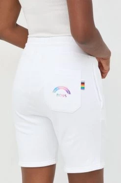 Γυναικεία Σορτς Βαμβακερό σορτσάκι BOSS άσπρο, -Boss Κατάστημα πωλήσεων unnamed file 3387