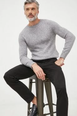 Γυναικεία Χωρίς φερμουάρ Πουλόβερ με προσθήκη μαλλιού BOSS χρώμα: γκρι, -Boss Κατάστημα πωλήσεων unnamed file 352