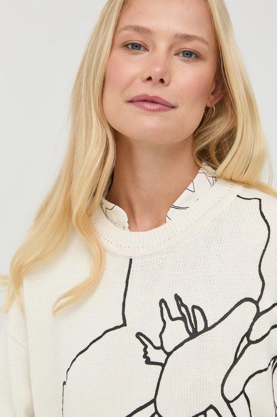 Γυναικεία Χωρίς φερμουάρ Ένα πουλόβερ σε μείγμα μεταξιού BOSS χρώμα: μπεζ, 6 Γυναικεία Χωρίς φερμουάρ Ένα πουλόβερ σε μείγμα μεταξιού BOSS χρώμα: μπεζ, - Image 4