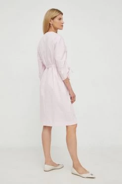 Γυναικεία Φορέματα Βαμβακερό φόρεμα BOSS ροζ, -Boss Κατάστημα πωλήσεων unnamed file 383