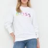 Γυναικεία Χωρίς φερμουάρ Βαμβακερή μπλούζα BOSS χρώμα: άσπρο, -Boss Κατάστημα πωλήσεων unnamed file 398