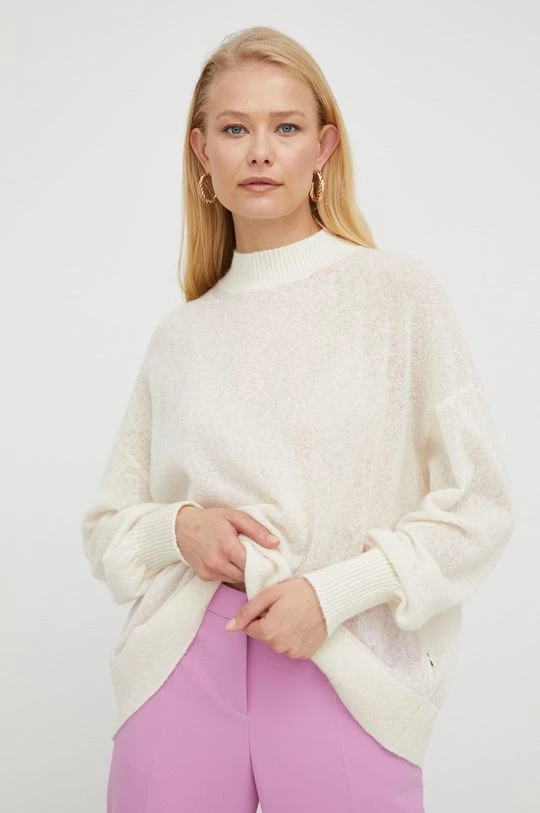 Γυναικεία Χωρίς φερμουάρ Πουλόβερ με προσθήκη μαλλιού BOSS χρώμα: άσπρο, 6 Γυναικεία Χωρίς φερμουάρ Πουλόβερ με προσθήκη μαλλιού BOSS χρώμα: άσπρο, - Image 4