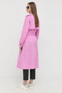 Γυναικεία Παλτά Καμπαρντίνα BOSS μοβ, -Boss Κατάστημα πωλήσεων unnamed file 420