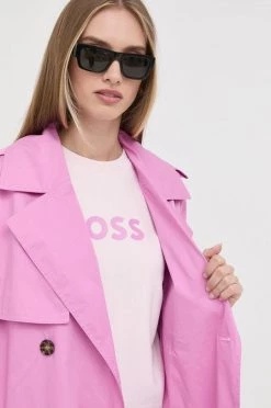 Γυναικεία Παλτά Καμπαρντίνα BOSS μοβ, -Boss Κατάστημα πωλήσεων unnamed file 424