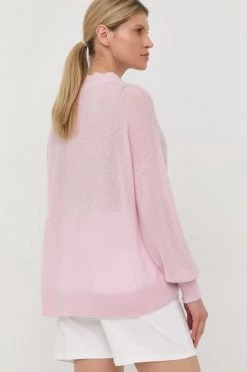 Γυναικεία Χωρίς φερμουάρ Πουλόβερ με προσθήκη μαλλιού BOSS χρώμα: ροζ, -Boss Κατάστημα πωλήσεων unnamed file 461