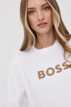 Γυναικεία Χωρίς φερμουάρ Βαμβακερή μπλούζα BOSS χρώμα: άσπρο, -Boss Κατάστημα πωλήσεων unnamed file 47