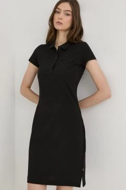 Γυναικεία Φορέματα Βαμβακερό φόρεμα BOSS μαύρο, -Boss Κατάστημα πωλήσεων unnamed file 476