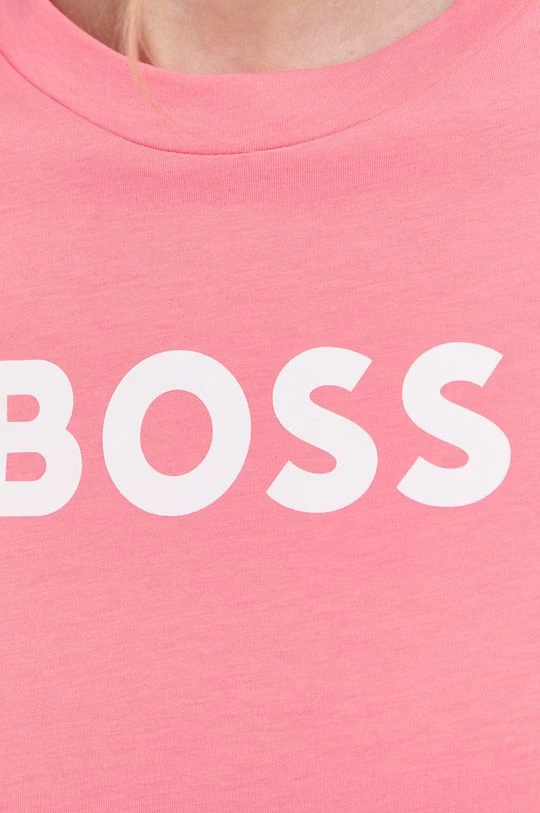 Γυναικεία Κοντομάνικο Βαμβακερό μπλουζάκι BOSS ροζ 7 Γυναικεία Κοντομάνικο Βαμβακερό μπλουζάκι BOSS ροζ - Image 5