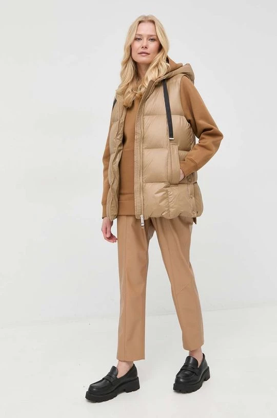 Γυναικεία Υφασμάτινα Παντελόνι BOSS μπεζ, 4 Γυναικεία Υφασμάτινα Παντελόνι BOSS μπεζ, - Image 2