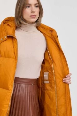 Γυναικεία Μακριά μπουφάν Μπουφάν με επένδυση από πούπουλα BOSS πορτοκαλί, -Boss Κατάστημα πωλήσεων unnamed file 580