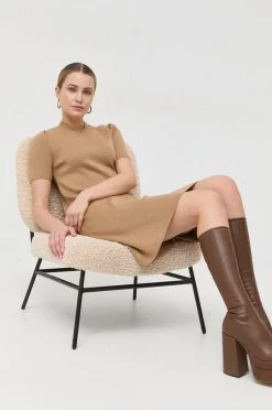 Γυναικεία Φορέματα Μάλλινο φόρεμα BOSS μπεζ, -Boss Κατάστημα πωλήσεων unnamed file 735