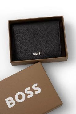 Γυναικεία Πορτοφόλια Δερμάτινο πορτοφόλι BOSS χρώμα: μαύρο -Boss Κατάστημα πωλήσεων unnamed file 763