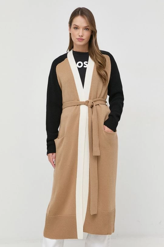 Γυναικεία Με φερμουάρ Μάλλινη ζακέτα BOSS μπεζ, 6 Γυναικεία Με φερμουάρ Μάλλινη ζακέτα BOSS μπεζ, - Image 4