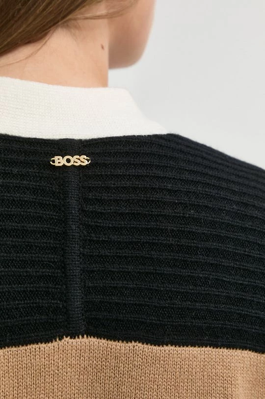 Γυναικεία Με φερμουάρ Μάλλινη ζακέτα BOSS μπεζ, 8 Γυναικεία Με φερμουάρ Μάλλινη ζακέτα BOSS μπεζ, - Image 6