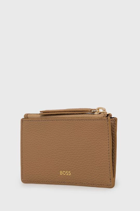 Γυναικεία Πορτοφόλια Δερμάτινο πορτοφόλι BOSS χρώμα: μπεζ 5 Γυναικεία Πορτοφόλια Δερμάτινο πορτοφόλι BOSS χρώμα: μπεζ - Image 3