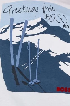 Γυναικεία Κοντομάνικο Βαμβακερό μπλουζάκι BOSS άσπρο -Boss Κατάστημα πωλήσεων unnamed file 837