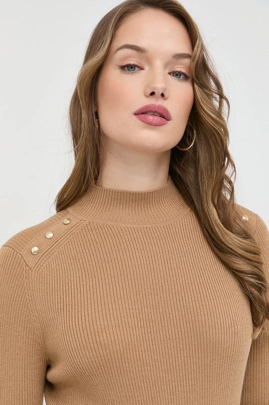 Γυναικεία Χωρίς φερμουάρ Μάλλινο πουλόβερ BOSS χρώμα: μπεζ, 6 Γυναικεία Χωρίς φερμουάρ Μάλλινο πουλόβερ BOSS χρώμα: μπεζ, - Image 4