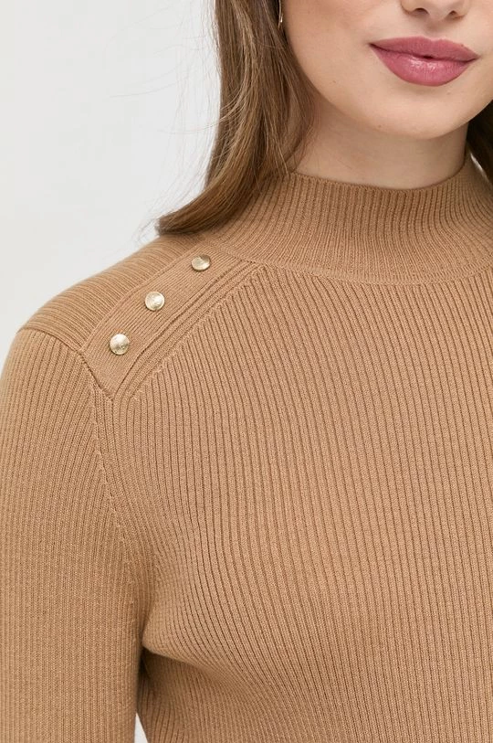 Γυναικεία Χωρίς φερμουάρ Μάλλινο πουλόβερ BOSS χρώμα: μπεζ, 7 Γυναικεία Χωρίς φερμουάρ Μάλλινο πουλόβερ BOSS χρώμα: μπεζ, - Image 5