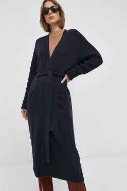 Γυναικεία Με φερμουάρ Μάλλινη ζακέτα BOSS ναυτικό μπλε,