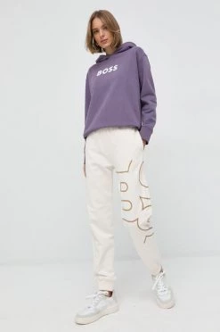 Γυναικεία Παντελόνια φόρμας Παντελόνι φόρμας BOSS μπεζ -Boss Κατάστημα πωλήσεων unnamed file 857