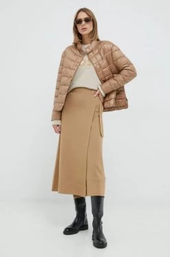 Γυναικεία Φούστες Μάλλινη φούστα BOSS μπεζ, -Boss Κατάστημα πωλήσεων unnamed file 886