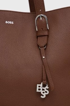 Γυναικεία Τσάντες Shopper και Tote Δερμάτινη τσάντα BOSS καφέ -Boss Κατάστημα πωλήσεων unnamed file 924