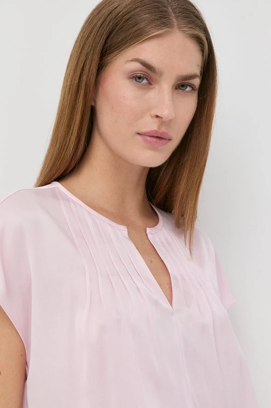 Γυναικεία Μπλούζες Μεταξωτή μπλούζα BOSS χρώμα: ροζ 6 Γυναικεία Μπλούζες Μεταξωτή μπλούζα BOSS χρώμα: ροζ - Image 4