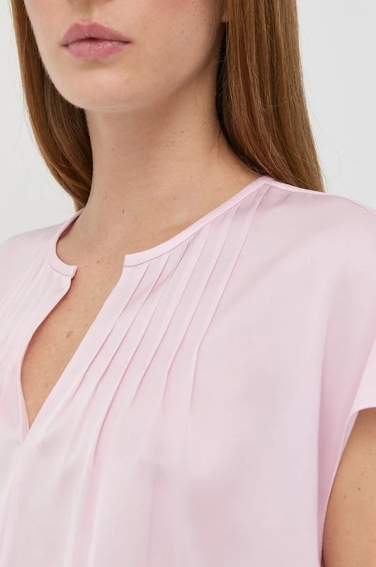 Γυναικεία Μπλούζες Μεταξωτή μπλούζα BOSS χρώμα: ροζ 7 Γυναικεία Μπλούζες Μεταξωτή μπλούζα BOSS χρώμα: ροζ - Image 5