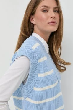 Γυναικεία Χωρίς φερμουάρ Γιλέκο από μετάξι BOSS ανοιχτό μπλε -Boss Κατάστημα πωλήσεων unnamed file 969